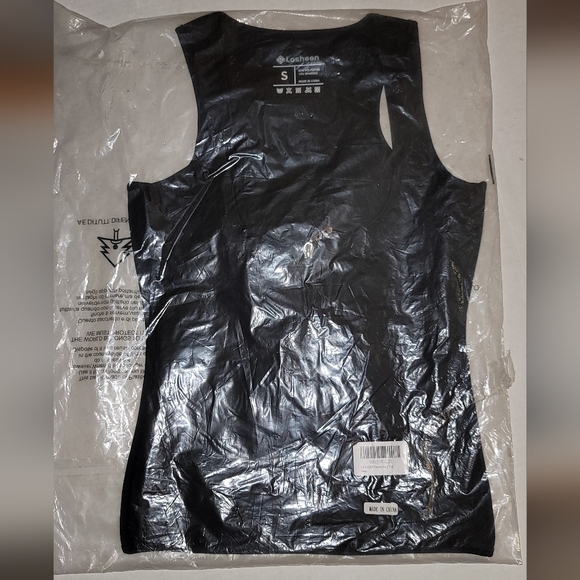 Lasheen sleeveless zippered vest  scuba fabric type small n Large - Picture 4 of 9